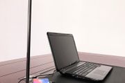 2 in 1 folding fast charging LED desk lamp with wireless charger eye protection for iphone, Samsung, Android.