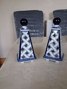 Ceramic Blue and White Holders