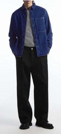 COS Men's Blue Denim Shirt