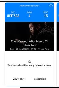 The Weeknd Seating Tickets (2)
