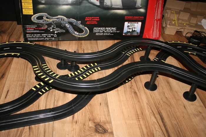 Furious Challenger Road Racing Slot Car Set Electric Powered Kids or Adults Toy (65" long)