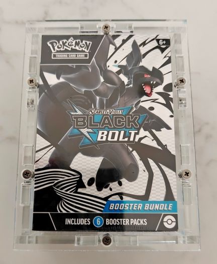 Pokemon TCG Scarlet and Violet Black Bolt Booster Bundle Sealed and Premium Acrylic Case