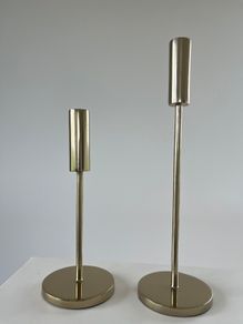 Wedding gold candlestick holders (x15)