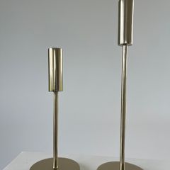 Wedding gold candlestick holders (x15)