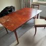 mahogany dining table and 3 chairs Image 4