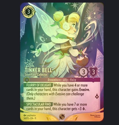 Lorcana tinkerbell champ foil promo