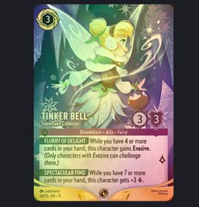 Lorcana tinkerbell champ foil promo