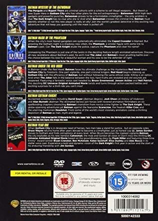 Batman 5 Dvd Animated Collection Dc As New/unwatched