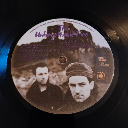 U2 - The Unforgettable Fire Irish pressing