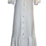 Size 6 River Island off white ruffle maxi dress Image 4