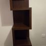 Walnut / Mango Wood Cube Display Cabinet Image 2