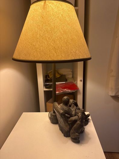 Genesis fine art bronze table lamp