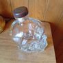 skull glass bottle Image 4