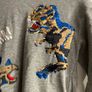 Hoodie jumper with dinosaur grey 10 y Image 3