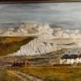 Beautiful Signed Coastal Painting Large Framed Seascape Image 2