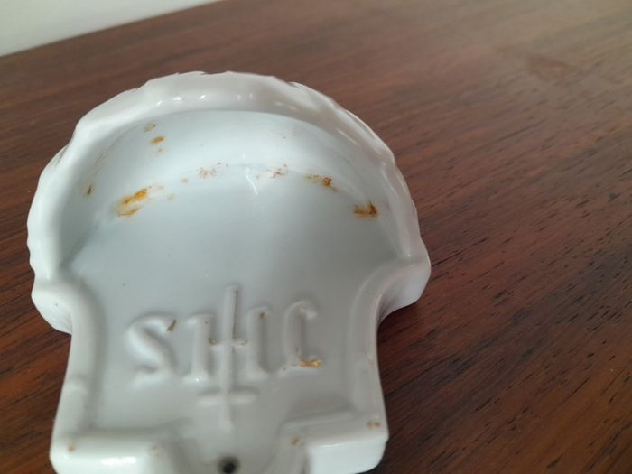 Vintage Porcelain Holy Water Font