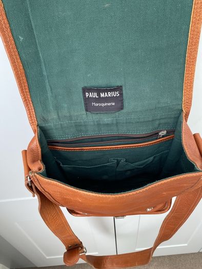 Leather Shoulder Bag unisex
