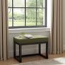 Velvet Bench 60x40cm Custom Colour Alder Frame, Handmade Image 2