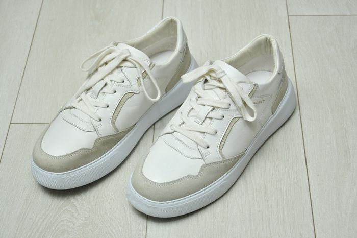 Gant Custly White Suede & Leather Sneakers, Size EU 40 (UK 6.5)