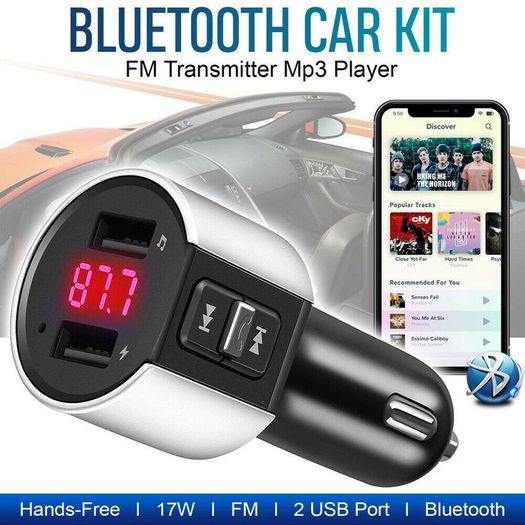Wireless Bluetooth Car Kit FM Transmitter Radio MP3 Player USB Charger Hands free Handsfree