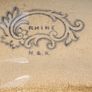 Large Rare Antique Blue Staffordshire Platter Rhine Scene 19th Century Image 4
