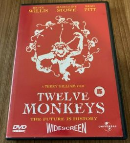 Twelve Monkeys Dvd 1995 Bruce Willis Brad Pitt Terry Gilliam