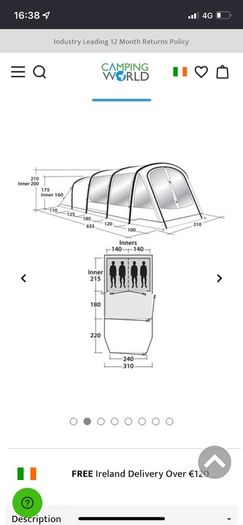 Air tent outwell chatham 4a