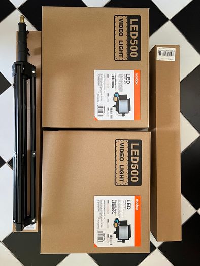 Godox LED500C Video Lights x 2