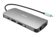 i-Tec USB-C Metal Nano 3x Display Docking Station - docking station - USB-C / Thunderbolt 3 - HDMI, 2 x DP - 1GbE