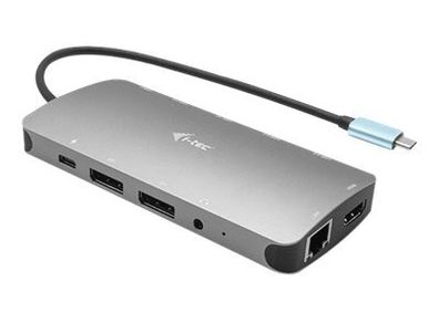 i-Tec USB-C Metal Nano 3x Display Docking Station - docking station - USB-C / Thunderbolt 3 - HDMI, 2 x DP - 1GbE