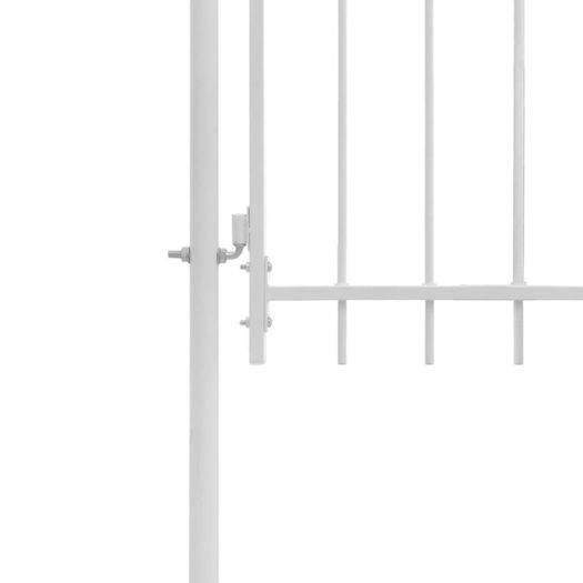 Garden Gate Steel 1x1.75 m White