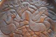 Vintage Carved Wise Monkeys