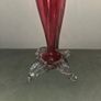 Hand Blown Antique Cranberry Glass Vase Image 2