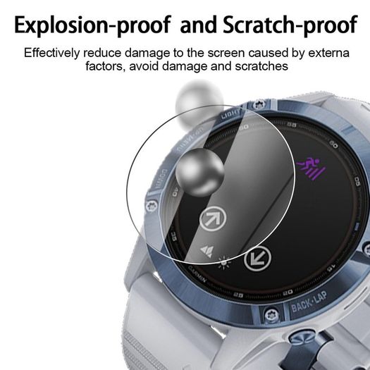 9H Premium Tempered Glass For Garmin 6X Pro Smartwatch Screen Protector Film Accessories