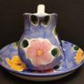 Vintage Floral Pitcher Jug and Bowl. Image 3