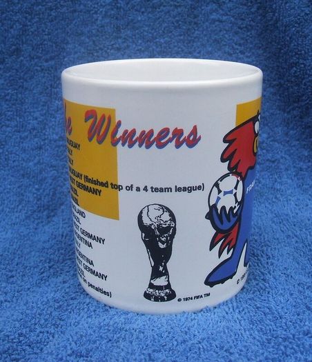 FRANCE 98 (16th FIFA World Cup) - an official merchandise/souvenir mug for the 1998 soccer World Cup