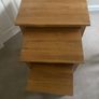 Solid oak nest of tables Image 4