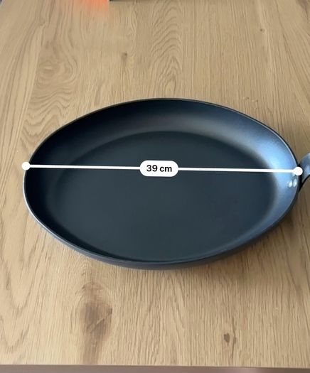 Professional Oval Frying Pan / Fish Pan 39cm