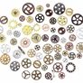 100 Grams Cogs and Gears, Steampunk Charms Accessories Assorted Antique Steampunk Craft for Crafting Jewelry Making Image 2