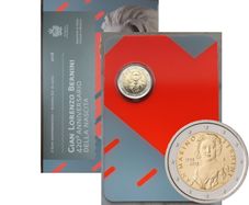 San Marino 2 Euro Base Metals Uncirculated Coin 2018 - 420th anniversary of the birth of Gian Lorenzo Bernini - 2 Euro Commemorative Coin