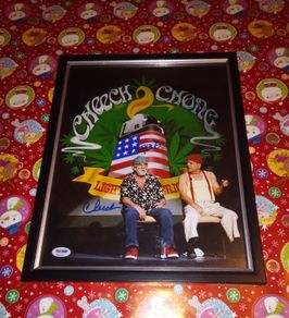 Cheech and Chong Signed 17x11 Photo
