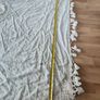 table cover cloth bed throw tapestry Beige white Bohemian Wall Hanging, Hippie Tapestry with Lace Design, Psychedelic Hippie Wall Decoration Ceiling for Bedroom Dorm 200 x 150 cm craft hand made Image 5