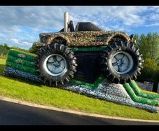 Army monster truck obstacle course