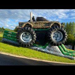 Army monster truck obstacle course