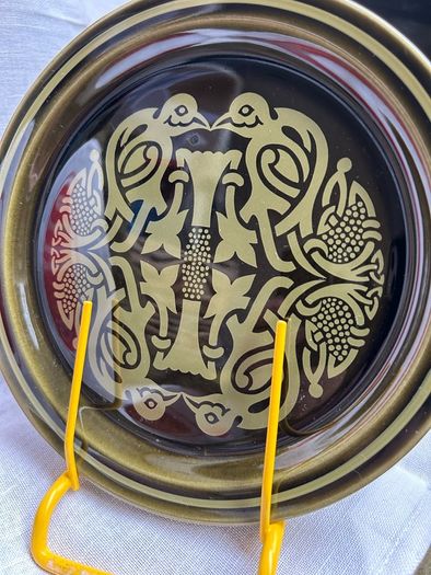 Arklow Pottery Tree Of Life Green side plates