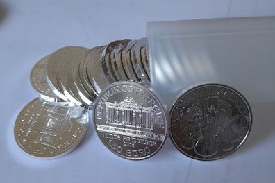Tube of 20 Austrian Silver Philharmonic 1oz Coins