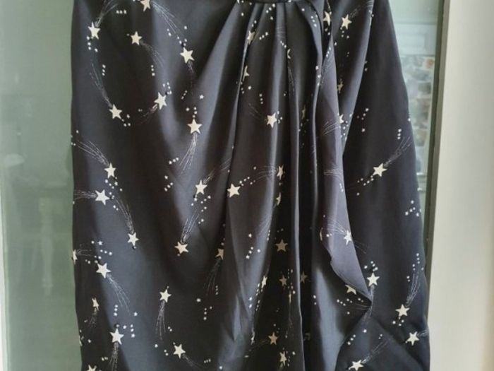 OASIS Rockstar silk n stud one-shoulder Sz 10 - Bnwt Rrp 81 euro