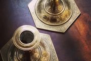 Vintage petite brass candlesticks