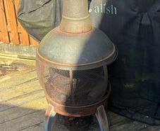 Steel patio stove