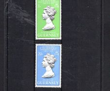 1978 Guernsey Royal Visits of Her Majesty The Queen visiting Guernsey from 28-29 June 1978 & 25th Anniversary of Coronation & Commemorative Stamps Mint Never Hinged (MNH)